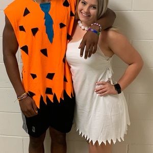 Wilma Flinstone Dress and Necklace